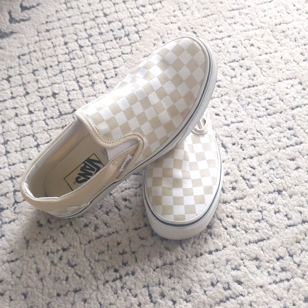 Vans Checkerboard Slip on Shoes 8.5